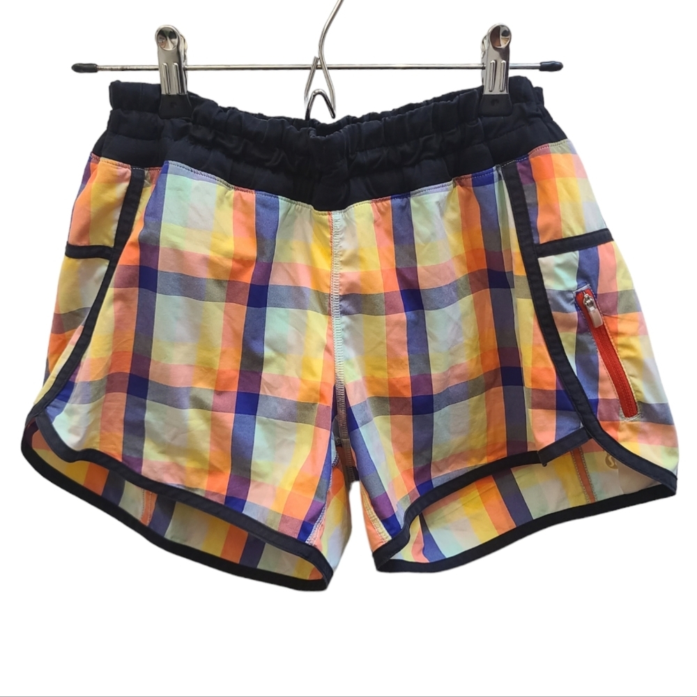 Lululemon Seawheeze 2013 Entry Speed Short - Plaid - Size S